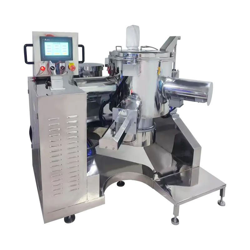 100L Triple-Chopper High Speed ​​Powder Mixer Machine na may Oil Spraying System